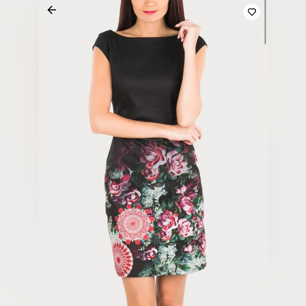 Desigual Floral Georgia Dress Size small